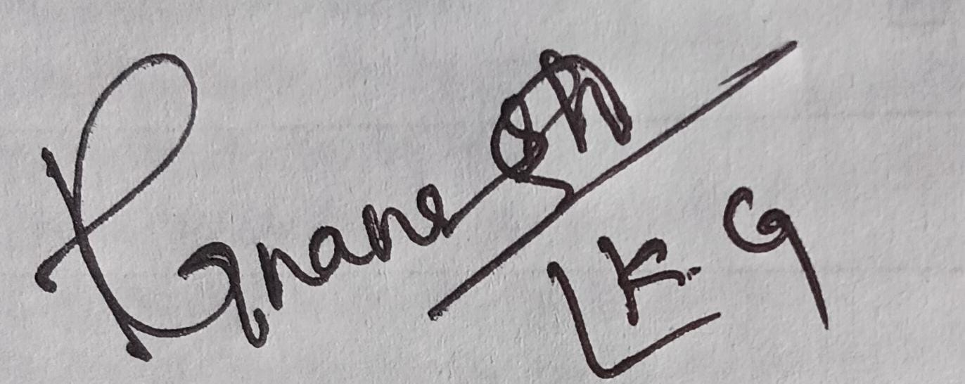 Candidate Signature
