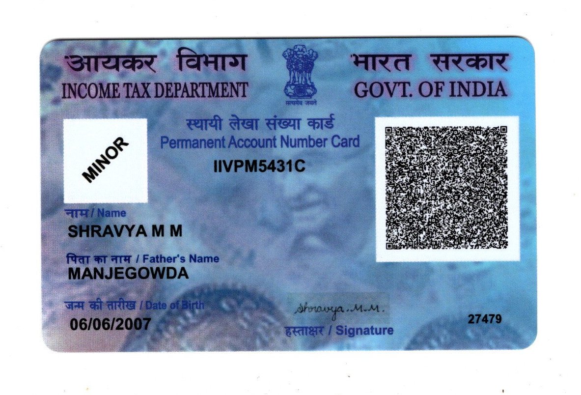 Existing PAN Card