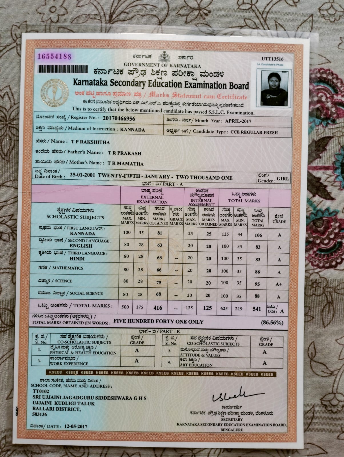 Father Name Supporting Document