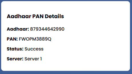 Existing PAN Card