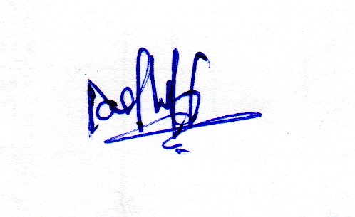 Candidate Signature