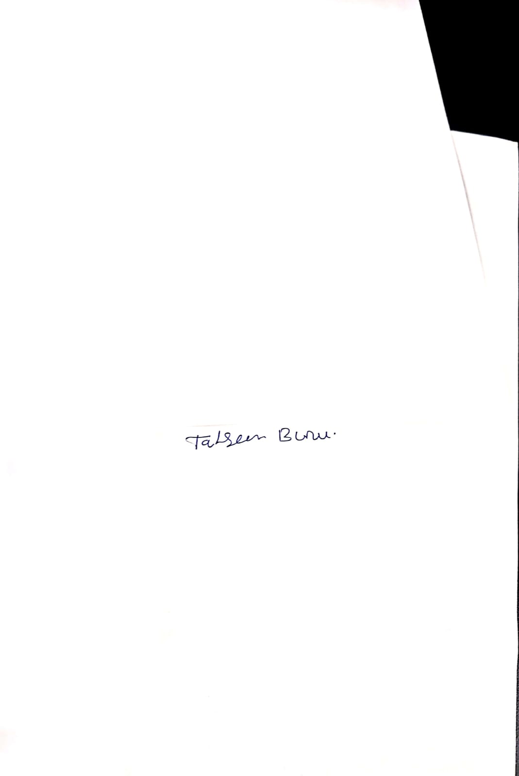 Candidate Signature