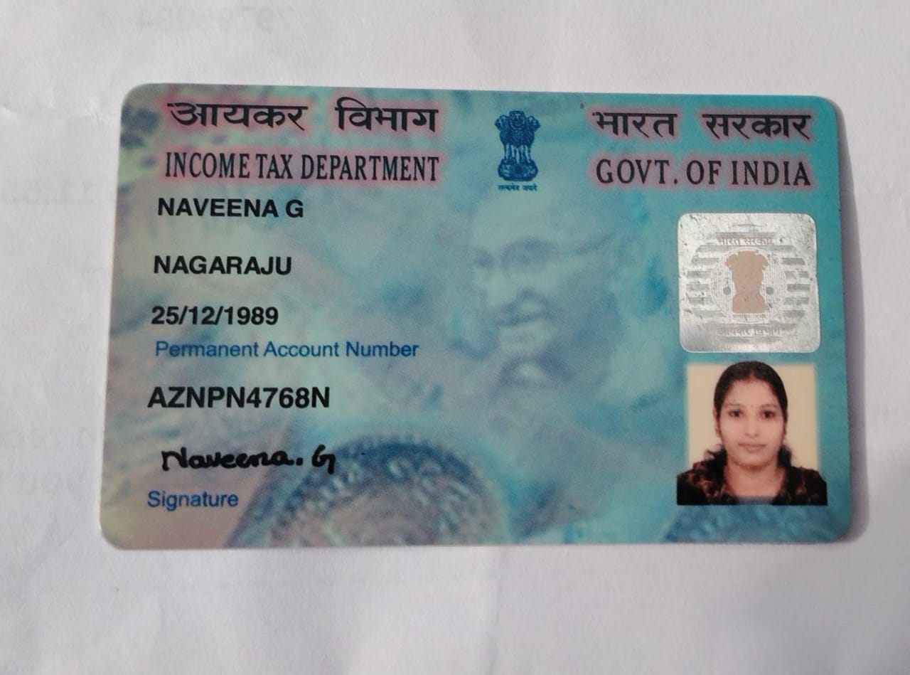 Existing PAN Card