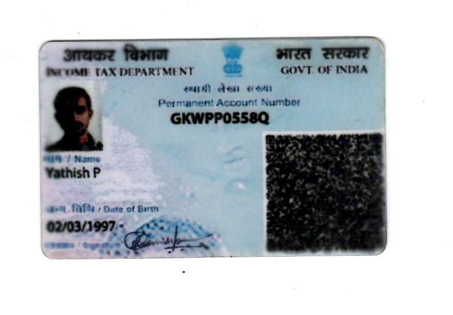 Existing PAN Card