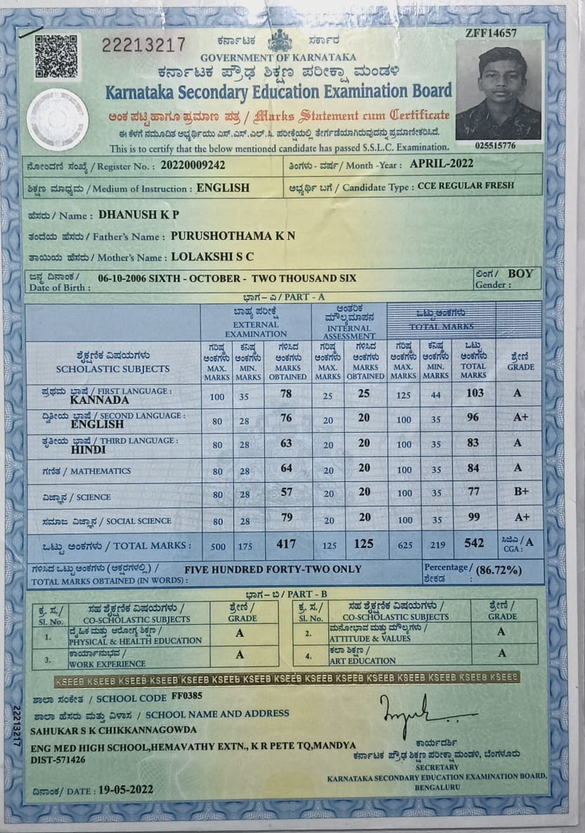 Father Name Supporting Document