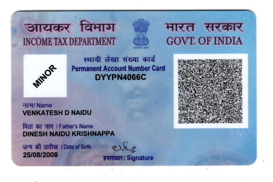 Existing PAN Card