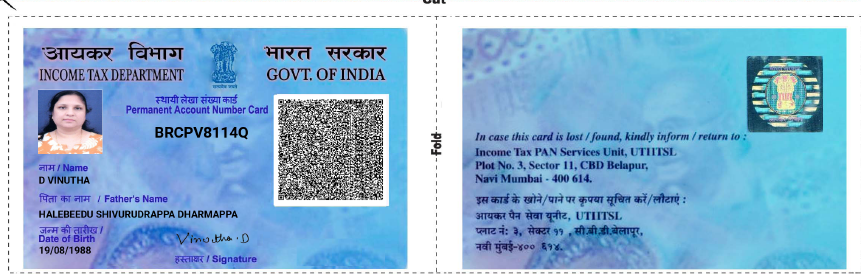 Existing PAN Card