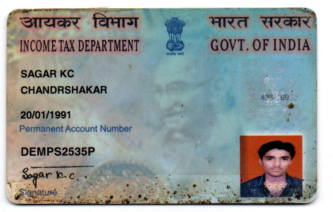Existing PAN Card