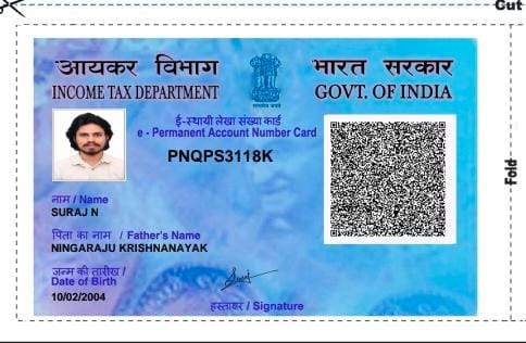 Existing PAN Card