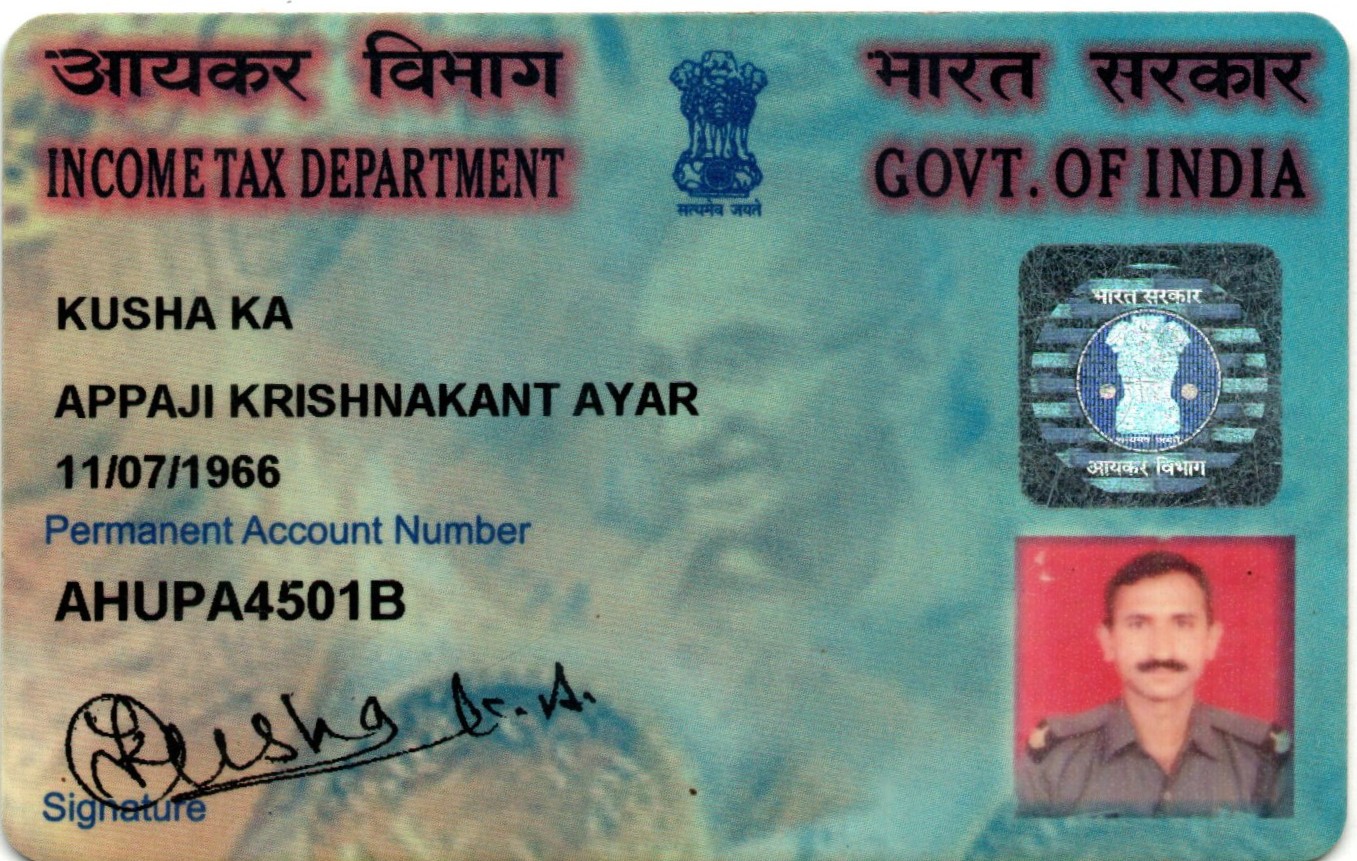 Existing PAN Card