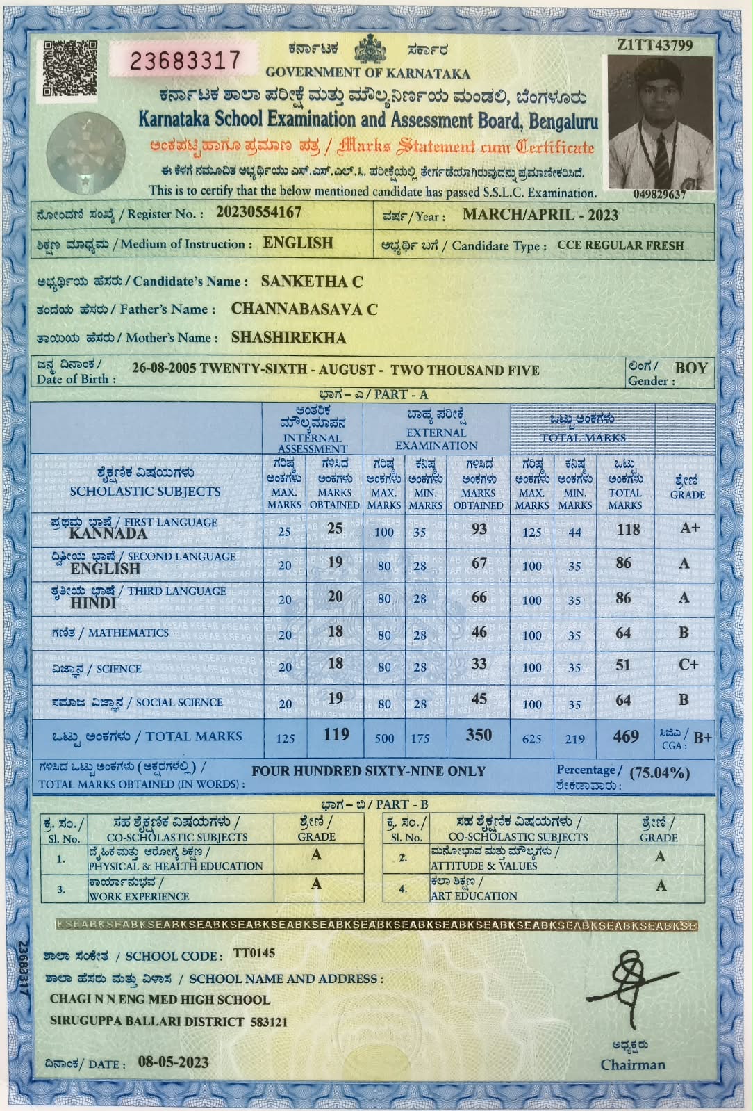 Father Name Supporting Document