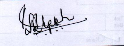 Candidate Signature