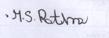Candidate Signature